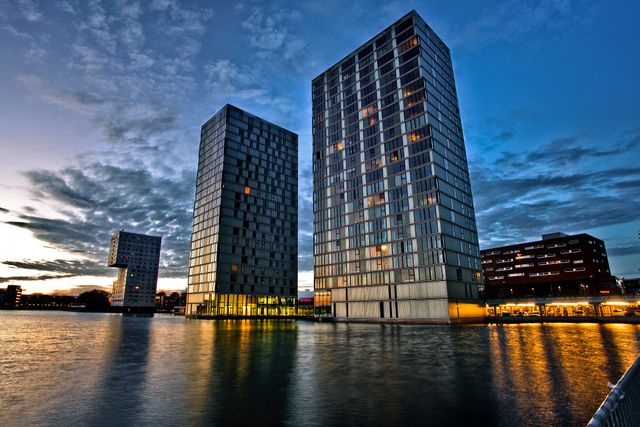 Side by Side in skyline Almere